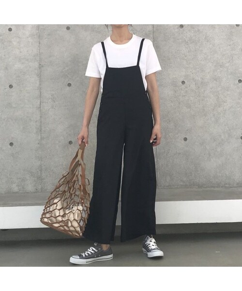 copine(コピン)の「大好評!再入荷!シルケットツイルバックリボンサロペット(4color)【クリックポスト対象商品】(サロペット/オーバーオール・レディース・その他)」の4枚目の写真
