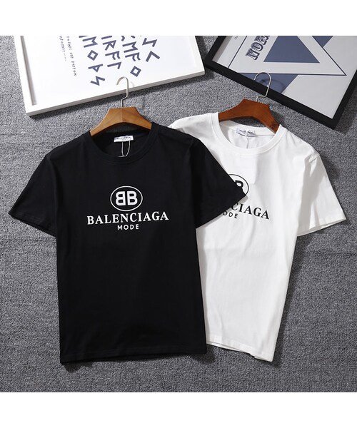 BALENCIAGA（バレンシアガ）の「BALENCIAGA バレンシアガ base tee メンズ レディース ロゴ半袖Tシャツ 2018