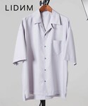 LIDnM | マイクロスパンオープンカラーシャツ(襯衫)