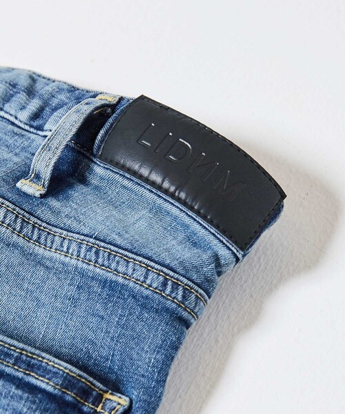 LIDNM（リドム）の「iSKOハイストレッチユーズドスキニー（デニムパンツ・メンズ・ブルー・S.M.L）」の6枚目の写真