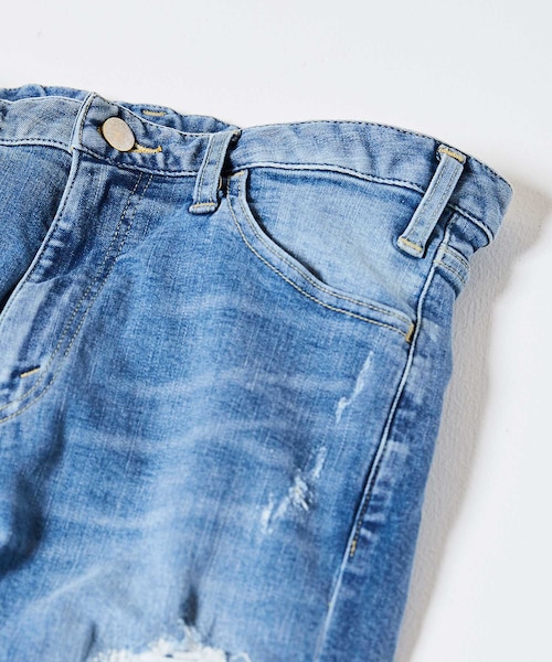 LIDNM(リドム)の「iSKOハイストレッチダメージドスキニー(デニムパンツ・メンズ・ブルー・S.M.L)」の3枚目の写真