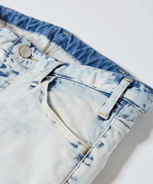 LIDNM（リドム）の「iSKOハイストレッチペイントクラッシュスキニー（デニムパンツ・メンズ・ホワイト・S.M.L）」の2枚目の写真