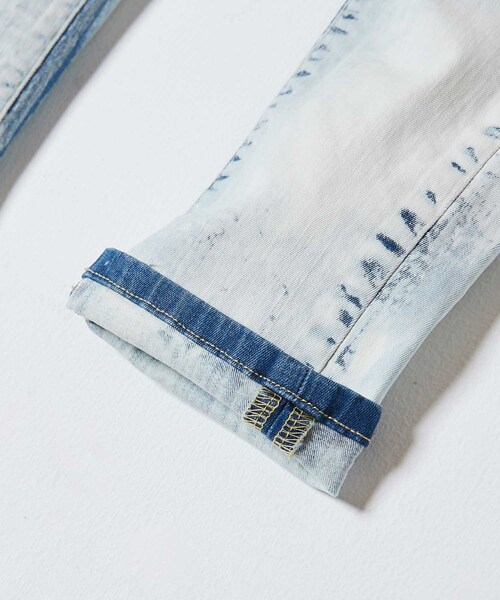 LIDNM（リドム）の「iSKOハイストレッチペイントクラッシュスキニー（デニムパンツ・メンズ・ホワイト・S.M.L）」の4枚目の写真