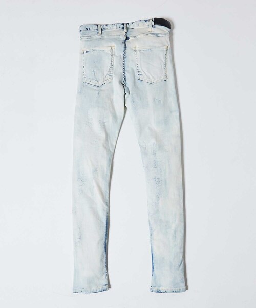 LIDNM（リドム）の「iSKOハイストレッチペイントクラッシュスキニー（デニムパンツ・メンズ・ホワイト・S.M.L）」の5枚目の写真