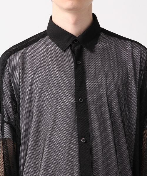 HARE（ハレ）の「BIGメッシュシャツ（トップス・ホワイト系その他/ブラック）」の8枚目の写真