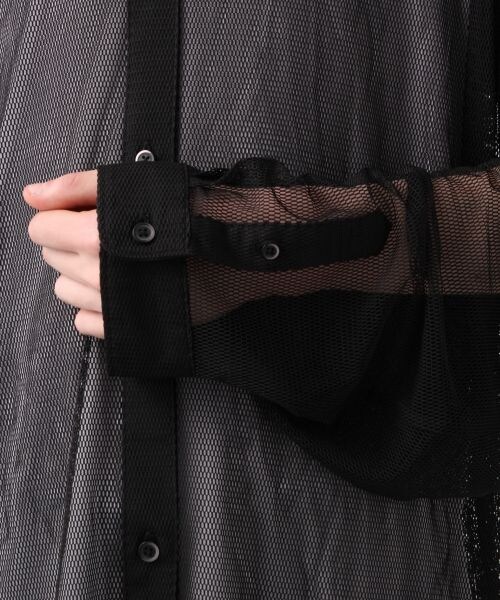 HARE（ハレ）の「BIGメッシュシャツ（トップス・ホワイト系その他/ブラック）」の10枚目の写真