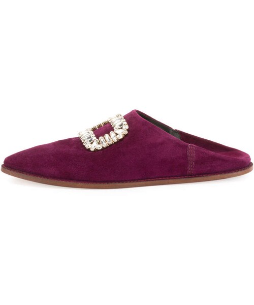 フラットシューズ Roger Vivier 'Bab Viv' mules Viv' by the Sea Mules in leather Gold Woman