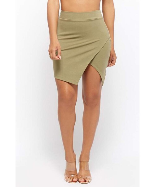 FOREVER 21（フォーエバー トゥエンティーワン）の「Forever 21 Split-Hem Mini Skirt（スカート・レディース・Black/Green/White・X-small/Small/Medium/Large）」の12枚目の写真