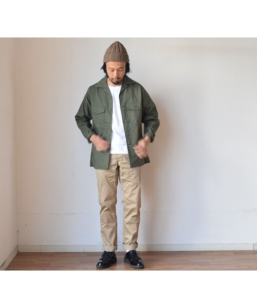 STORES.jp(ストアーズドットジェーピー)の「DEADSTOCK デッドストック 米軍 80年代 ファティーグシャツ オリーブ(シャツ/ブラウス・メンズ・その他)」の3枚目の写真