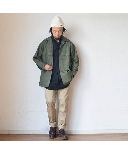 STORES.jp(ストアーズドットジェーピー)の「DEADSTOCK デッドストック 米軍 80年代 ファティーグシャツ オリーブ(シャツ/ブラウス・メンズ・その他)」の8枚目の写真