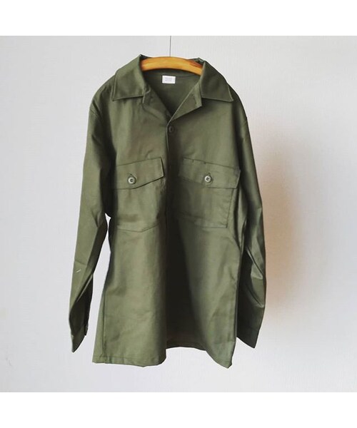 STORES.jp(ストアーズドットジェーピー)の「DEADSTOCK デッドストック 米軍 80年代 ファティーグシャツ オリーブ(シャツ/ブラウス・メンズ・その他)」の11枚目の写真
