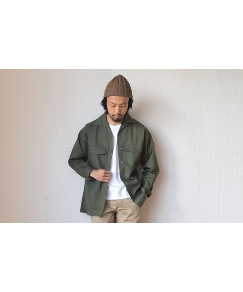 STORES.jp(ストアーズドットジェーピー)の「DEADSTOCK デッドストック 米軍 80年代 ファティーグシャツ オリーブ(シャツ/ブラウス・メンズ・その他)」の2枚目の写真