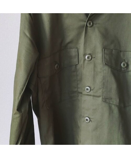 STORES.jp(ストアーズドットジェーピー)の「DEADSTOCK デッドストック 米軍 80年代 ファティーグシャツ オリーブ(シャツ/ブラウス・メンズ・その他)」の13枚目の写真