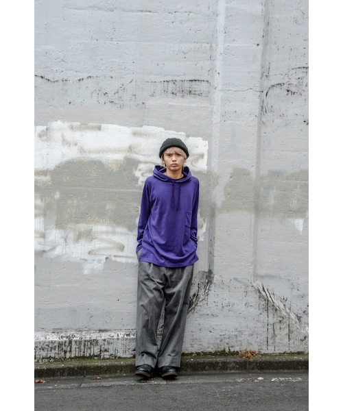 yotsuba（ヨツバ）の「yotsuba - Big Raglan Sleeve Parka（パーカー・メンズ・グレー GRAY/ホワイト WHITE/ブラック BLACK/ピンク PINK/ブラウン BROWN/パープル PURPLE・size 1・2・3）」の16枚目の写真