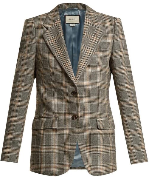 GUCCI（グッチ）の「GUCCI Prince of Wales-check wool oversized  