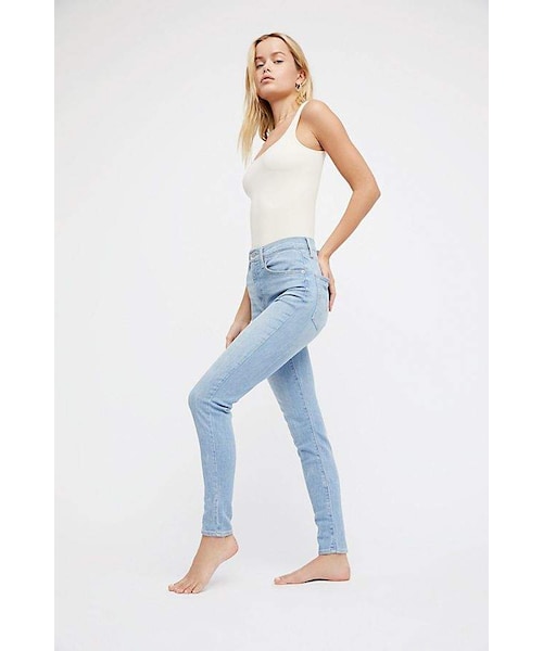 レディース パンツ ジーンズ Mile High Super Skinny カラー:Catch Me Outside (リーバイス) Levis レディース Mile High スーパースキニー
