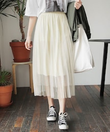 DHOLIC | プリーツチュールスカート(スカート)