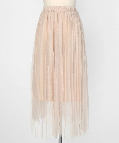 DHOLIC（ディーホリック）の「プリーツチュールスカート（スカート・レディース・ホワイト/ブラック/グレー/ピンク・FREE）」の4枚目の写真