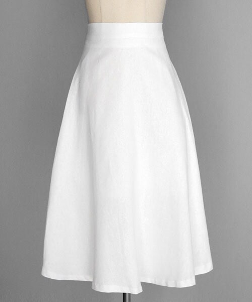 DHOLIC（ディーホリック）の「リネンフレアミディスカート（スカート・レディース・グリーン/レッド/ブルー/ホワイト・FREE）」の2枚目の写真