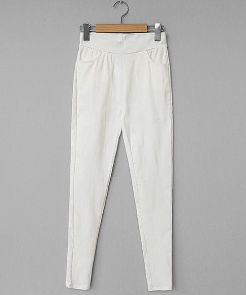 DHOLIC（ディーホリック）の「イージースキニーパンツ（その他パンツ・レディース・ブラック/ホワイト・FREE）」の2枚目の写真