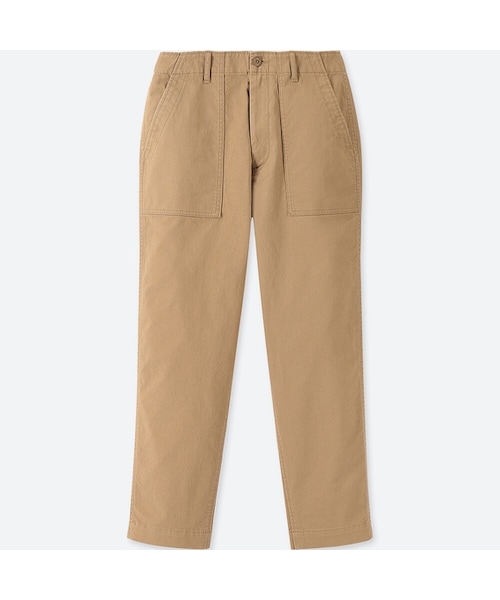 UNIQLO（ユニクロ）の「ベイカーテーパードパンツ（その他パンツ・レディース・NAVY 69/GREEN 54/BEIGE 32・70/79/73/76/61/64/67/58/55）」の2枚目の写真