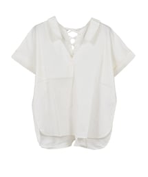 STYLEBLOCK | バックレースアップスキッパ―ブラウス(シャツ/ブラウス)