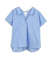 STYLEBLOCK | バックレースアップスキッパ―ブラウス(シャツ/ブラウス)
