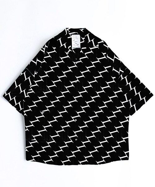 【未使用】SHAREEF（シャリーフ）復刻総柄オープンカラーシャツ
