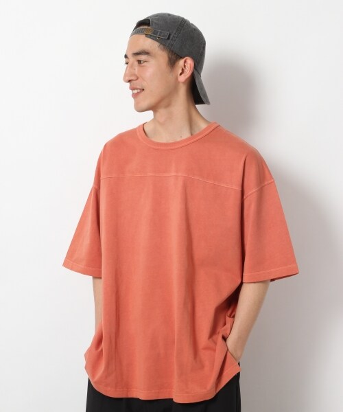 RAGEBLUE(レイジブルー)の「加工ビッグシルエットTシャツ(トップス・ホワイト系/オレンジ系/ベージュ/ブルー系)」の9枚目の写真