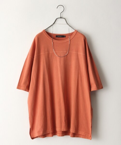 RAGEBLUE(レイジブルー)の「加工ビッグシルエットTシャツ(トップス・ホワイト系/オレンジ系/ベージュ/ブルー系)」の2枚目の写真