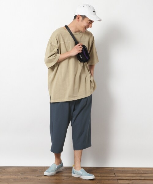 RAGEBLUE(レイジブルー)の「加工ビッグシルエットTシャツ(トップス・ホワイト系/オレンジ系/ベージュ/ブルー系)」の6枚目の写真