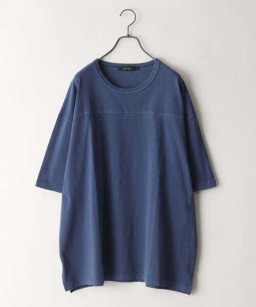 RAGEBLUE(レイジブルー)の「加工ビッグシルエットTシャツ(トップス・ホワイト系/オレンジ系/ベージュ/ブルー系)」の4枚目の写真