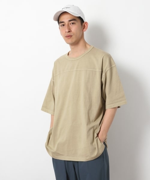 RAGEBLUE(レイジブルー)の「加工ビッグシルエットTシャツ(トップス・ホワイト系/オレンジ系/ベージュ/ブルー系)」の8枚目の写真