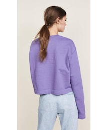 アクネストゥディオズ ODICE クロップドスウェット ダークグリーン 短丈 アクネストゥディオズ ODICE クロップドスウェット ダーク