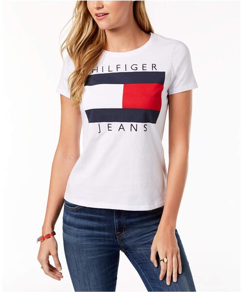 tommy jeans embroidered logo tee