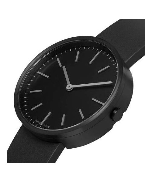 Uniform Wares（ユニフォームウェアーズ）の「Uniform Wares M37 Pvd-Coated Stainless Steel And Rubber Watch（アナログ腕時計・メンズ・Black・One Size）」の4枚目の写真