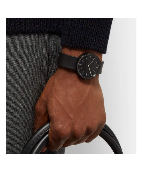 Uniform Wares（ユニフォームウェアーズ）の「Uniform Wares M37 Pvd-Coated Stainless Steel And Rubber Watch（アナログ腕時計・メンズ・Black・One Size）」の3枚目の写真