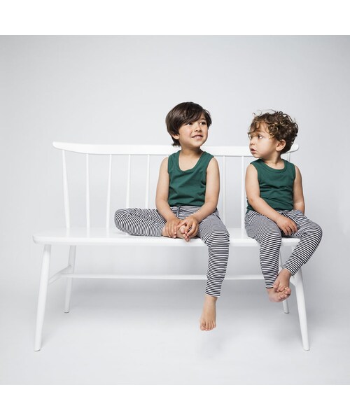 cache cache（カシュ カシュ）の「MINGO.　Singlet　(rain forest green)（Tシャツ/カットソー・キッズ・その他）」の2枚目の写真