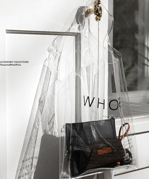 DHOLIC（ディーホリック）の「WHO'Sクリアバッグ&クラッチSET（クラッチバッグ・レディース・ピンク/ブルー/ブラック/その他・FREE）」の2枚目の写真