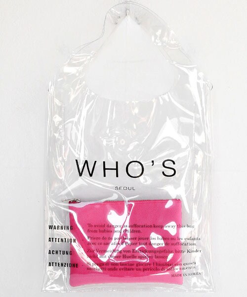 DHOLIC（ディーホリック）の「WHO'Sクリアバッグ&クラッチSET（クラッチバッグ・レディース・ピンク/ブルー/ブラック/その他・FREE）」の4枚目の写真