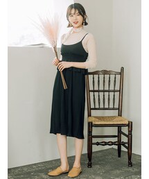 KORMARCH | ウエストゴムマークプリーツワンピース(ワンピース)