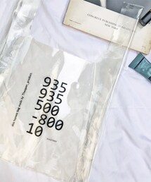 Flugge | lettering clear bag(ハンドバッグ)