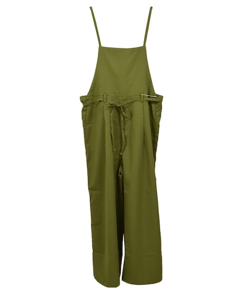 STYLEBLOCK（スタイルブロック）の「ツイルサロペットワイドパンツ（サロペット/オーバーオール・レディース・ベージュ/グレー/カーキ/ブラック・M）」の4枚目の写真