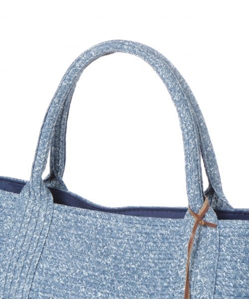 BAYFLOW（ベイフロー）の「シーズンロゴトート ペーパー18SS M（バッグ・ナチュラル/ブルー）」の6枚目の写真