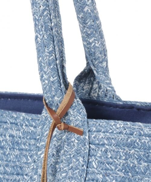 BAYFLOW（ベイフロー）の「シーズンロゴトート ペーパー18SS M（バッグ・ナチュラル/ブルー）」の8枚目の写真