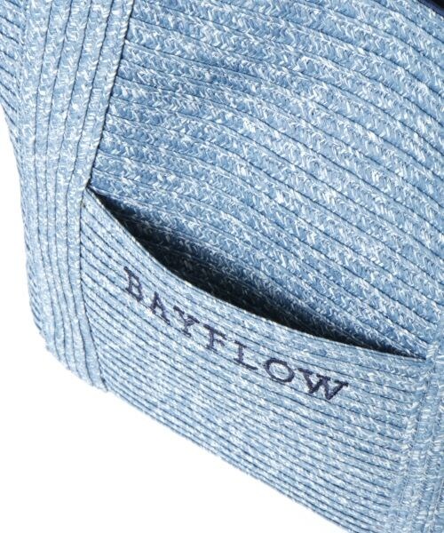 BAYFLOW（ベイフロー）の「シーズンロゴトート ペーパー18SS M（バッグ・ナチュラル/ブルー）」の9枚目の写真