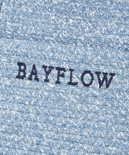 BAYFLOW（ベイフロー）の「シーズンロゴトート ペーパー18SS M（バッグ・ナチュラル/ブルー）」の13枚目の写真