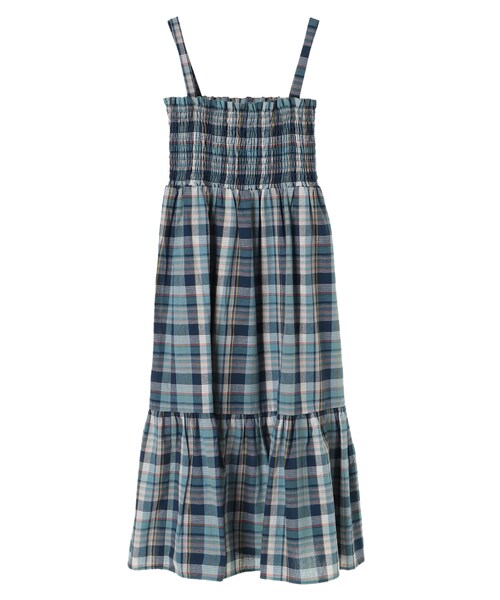 earth music&ecology（アースミュージックアンドエコロジー）の「・マドラスチェックワンピース（ワンピース/ドレス・グレー/ブラウン/ブルー・F）」の8枚目の写真