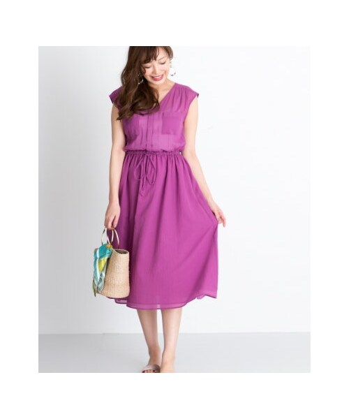 【新品未使用】ロッソ　フロントポケットギャザーワンピース　綿　キレカジ（1060 URBAN RESEARCH ROSSO WOMEN（アーバンリサーチ ロッソ）の
