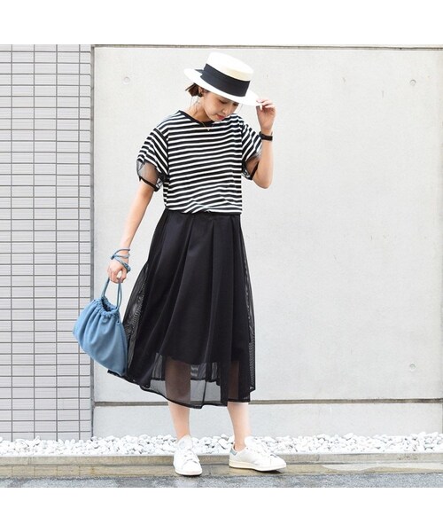 no brand（ノーブランド）の「【 MORE SALE 】メッシュタックSK（スカート・レディース・その他）」の5枚目の写真